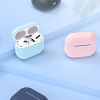 AirPods vāciņš silikona mīksts ausu vāciņš rozā (C)