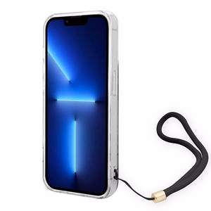 Guess GUOHCP14LH4STK iPhone 14 Pro 6.1 "melns / melns cietais apvalks 4G druka Siksna