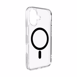 Puro Lite Mag TPU+PC apvalks MagSafe saderīgs viedtālrunim iPhone 17 - caurspīdīgs ar melnu gredzenu