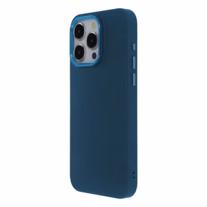 Satin Elegant Case for iPhone 15 Plus 6,7" dark blue