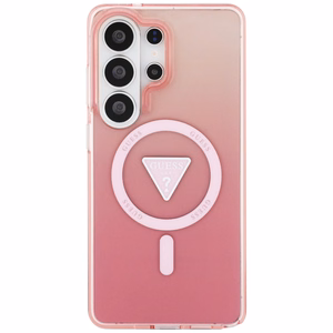 GUESS maciņš for SAMSUNG S26 Ultra GUHMS26LHGTMLCGP (Magnetic IML Gradient Triangle) rozā
