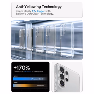 SPIGEN futrālis ULTRA HYBRID priekš SAMSUNG S26 Ultra crystal clear