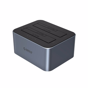 Orico 6626C3-C-V1 divu disku doks ar klonēšanas funkciju 2.5"/3.5" SATA HDD/SSD pelēks