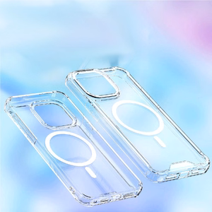 Caurspīdīgs stūra apvalks MagSafe iPhone 16 - caurspīdīgs