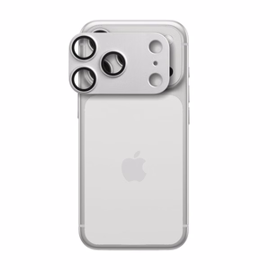 AR+AF Pilna metāla rūdīts stikls priekš IPHONE 17 PRO sudrabains