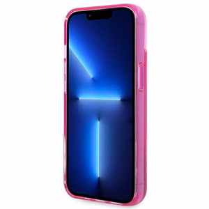 Karl Lagerfeld Liquid Glitter Elong Case for iPhone 14 Plus - Pink