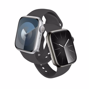 Crong Liquid  siksniņa Apple Watch 44 / 45 / 46 / 49 mm, grafīta krāsā