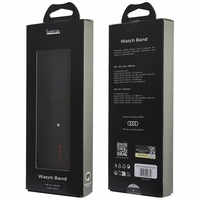 Siksniņa Audi Sport Red Logo Silicone Watch Strap priekš Apple Watch 40/41/42mm melns