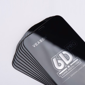 6D Pro Veason Aizsargstikls (komplekts 10 vienību) - skirta iPhone 17 melns