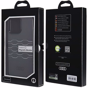 Audi IML MagSafe viedtālruņa apvalks iPhone 15 Pro Max - melns