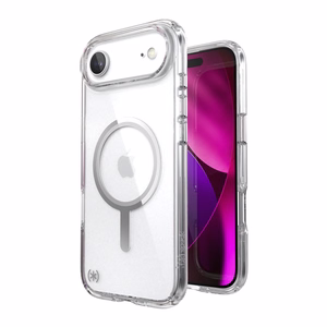 Speck Presidio Perfect-Clear MagSafe vāciņš ierīcei iPhone Air, “Clear / Silver” krāsā