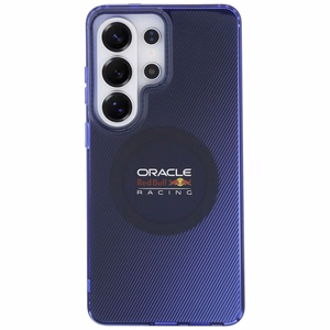 sarkans BULL maciņš SAMSUNG S26 Ultra RBHMS26L24HGDSV (Magnetic Double Layer PC Blended Lines) tumši zils