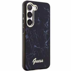 Guess GUHCS23MPCUMAK S23+ S916 melns/melns cietais apvalks Marble