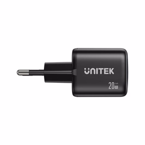 Unitek GaN tīkla lādētājs USB-A un USB-C 20W melns