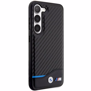 BMW ādas apvalks Samsung Galaxy S23+ - melns