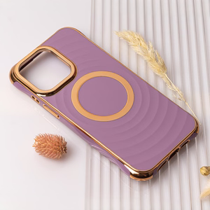 Circle Glam Magnētiskais viedtālruņa apvalks iPhone 14 Pro 6,1" violets