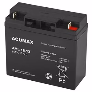 AKUMULATORS 12V 18AH VRLA/AM18-12 ACUMAX EMU