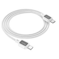 Kabelis USB-C uz USB-C Hoco 3A 60W 1 m X108 balts