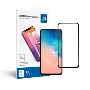 Aizsargstikls Blue Star - SAMSUNG Galaxy S10e pilna seja (pilna līme/saderīgs ar apvalku) - melns Aizsargstikls Blue Star