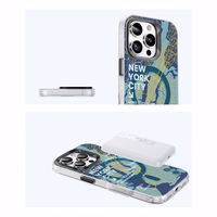 Benks Magnētiskais City New York viedtālruņa apvalks Iphone 16 Plus