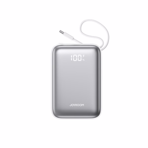 Joyroom JR-PBF29 20000mAh 22.5W ārējā baterija ar dubulto kabeli balta