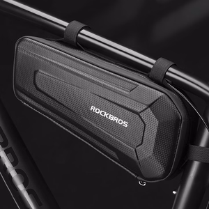 Rockbros B66 ūdensnecaurlaidīga velosipēda rāmja soma - melna