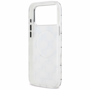 Karl Lagerfeld IML KL Monogramma Magnētiskais viedtālruņa apvalks iPhone 17 Pro Max - balts