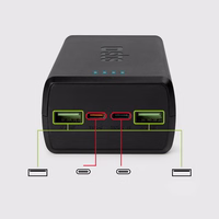 Portatīvais lādētājs SBS TTBB30000PD20K 30000 mAh 2 x USB-C 2 x USB-A - melna