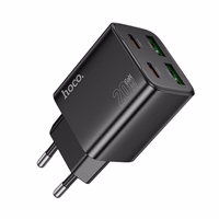 Lādētājs Hoco 2 x USB C + 2 x USB A QC3.0 PD 3A 20W N55 melns