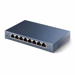 TP-Link TL-SG108 tīkla komutators nepārvaldāms L2 Gigabit Ethernet (10/100/1000) melna