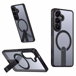 Hybrid Armor X macins Samsung Galaxy S26 Ultra ar stativu, saderigs ar MagSafe - melns