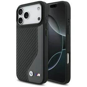BMW M Carbon Logo Magnētiskais viedtālruņa apvalks iPhone 17 Pro Max - grafīts