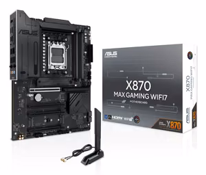 ASUS X870 MAX GAMING WIFI7 AMD X870 Socket AM5 ATX mātesplate