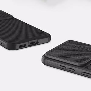 Nillkin Textured S viedtālruņa apvalks Samsung Galaxy S23+ ar kameras vāciņu melns