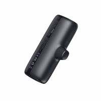 4 Veger W007CK 5000mAh portatīvo lādētāju komplekts (2x Lightning + 2x USB-C) ar uzlādes staciju - melna