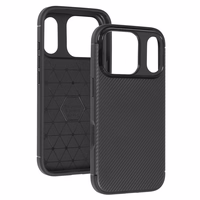 Tel Protect Carbon Elite maciņš iPhone 17 Pro Max melns