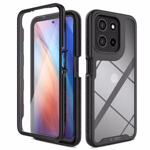 Tech-Protect Defense viedtālruņa apvalks Motorola Moto G15 / G15 Power / G05 / E15 - melns