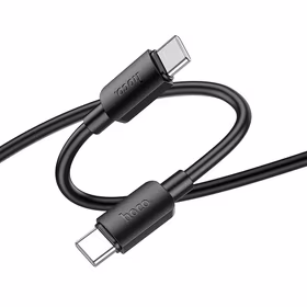 Kabelis USB C uz USB C Hoco 3A 60W 1 m X96 melns
