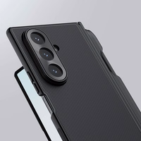 Nillkin Super Frosted Shield Fold Magnētiskais viedtālruņa apvalks priekš Samsung Galaxy Z Fold 7, saderīgs ar MagSafe - melns