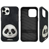 Nimmy Big Eyed Pet 2.0 Panda apvalks iPhone 15 Pro – melns