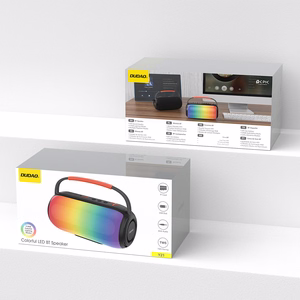 Dudao Y21 bezvadu skaļrunis ar RGB apgaismojumu Bluetooth 5.3 - melns