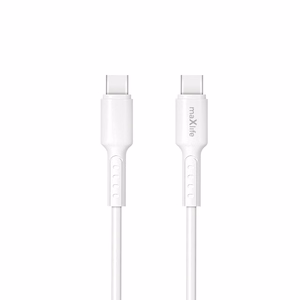 Maxlife MXUC-13 kabelis USB-C - USB-C 1,0 m 60W balts