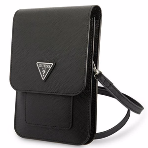 Guess rokassoma GUWBSATMBK melna Saffiano Triangle