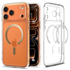 Spigen Ultra Hybrid Magnētiskais viedtālruņa apvalks iPhone 17 Pro - Caurspīdīgs zelta