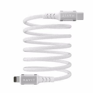 Havit CB6298 - magnētiskais USB Type C-Lightning kabelis, 1 m (balts)