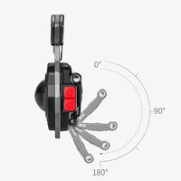 Mini lukturītis LED atslēgu piekariņš W5147 Type C ar 2 skrūvgriežu uzgaļiem oranžs