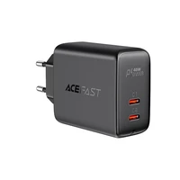 Acefast lādētājs 2x USB Type C 40W, PPS, PD, QC 3.0, AFC, FCP melns (A9 melns)