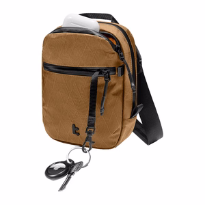 TOMTOC Aviator-T37 travel bag with shoulder strap X-Pac 1.3L (brown)