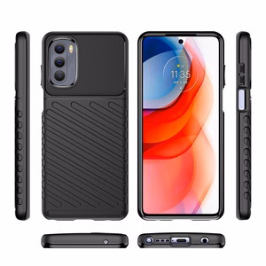 Thunder Case гибкий бронированный чехол для Motorola Moto G Stylus 2022 чёрный