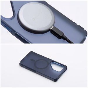 Maciņš priekš Samsung A27 Forcell F-Protect BumperX Premium saderīgs ar MagSafe tumši zils